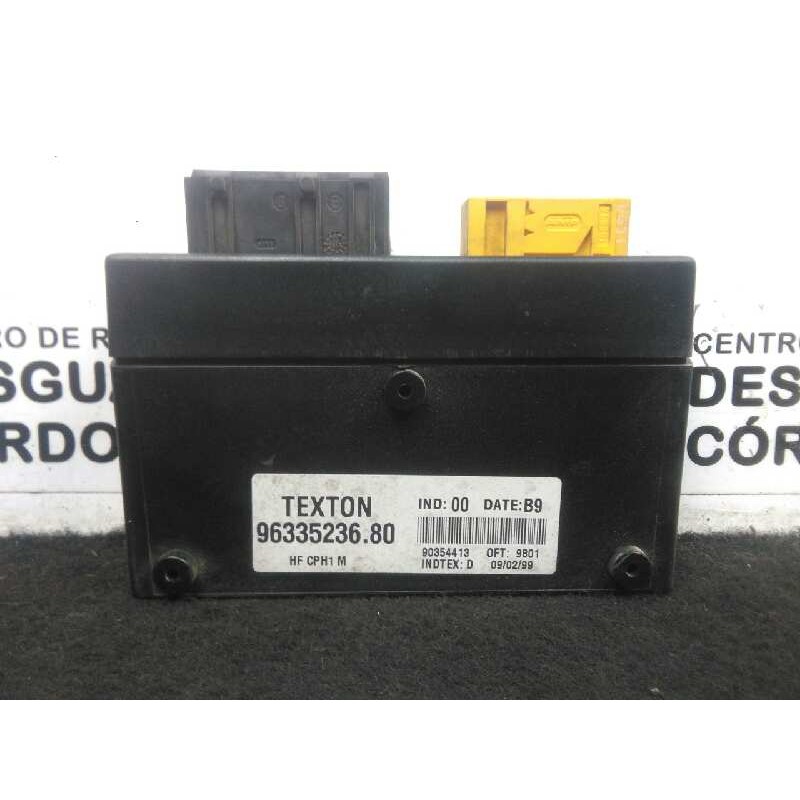 Recambio de centralita check control para citroën xsara berlina 1.9 diesel referencia OEM IAM 9633523680-90354413 TEXTON 