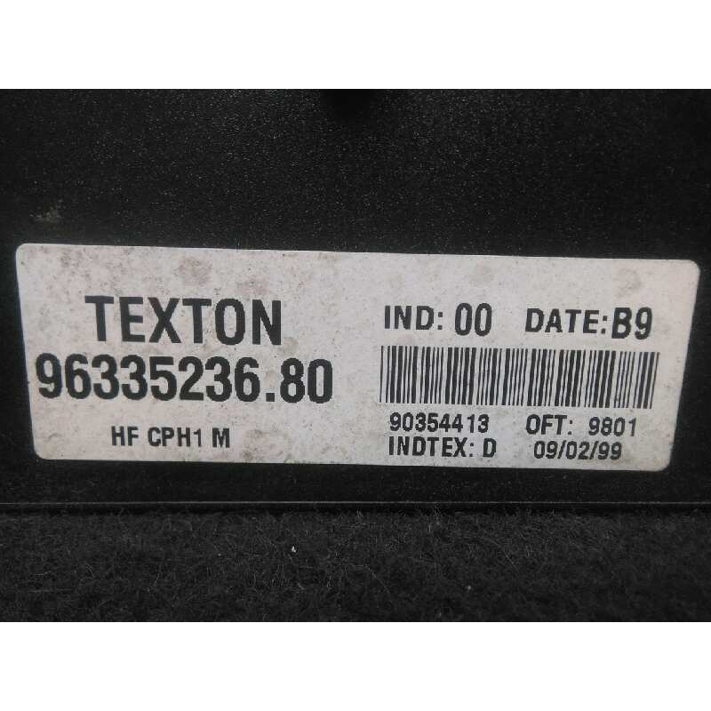 Recambio de centralita check control para citroën xsara berlina 1.9 diesel referencia OEM IAM 9633523680-90354413 TEXTON 