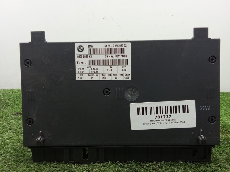 Recambio de modulo electronico para bmw x6 (e71, e72) xdrive 35 d referencia OEM IAM 6135919693003  