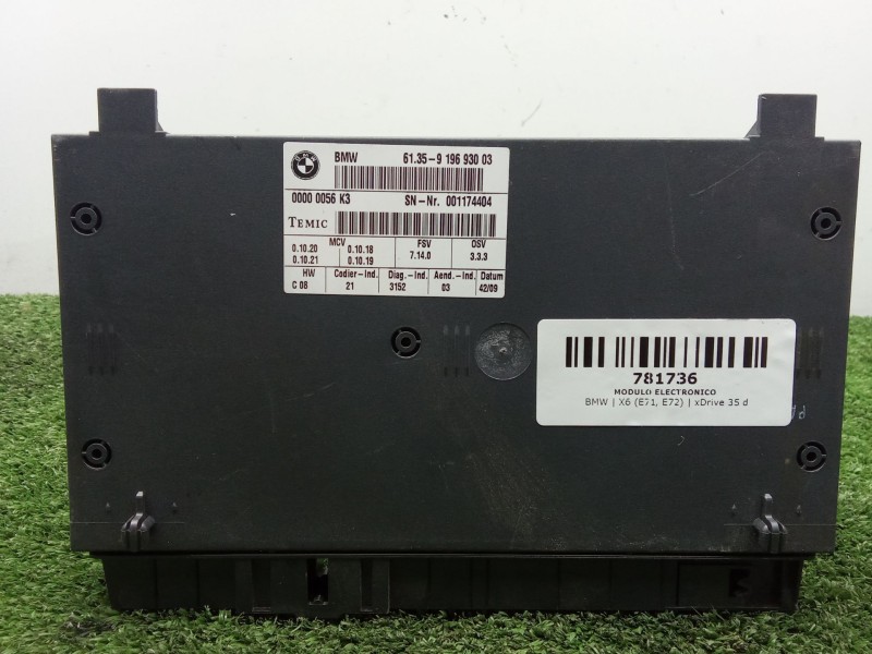 Recambio de modulo electronico para bmw x6 (e71, e72) xdrive 35 d referencia OEM IAM 6135919693003  