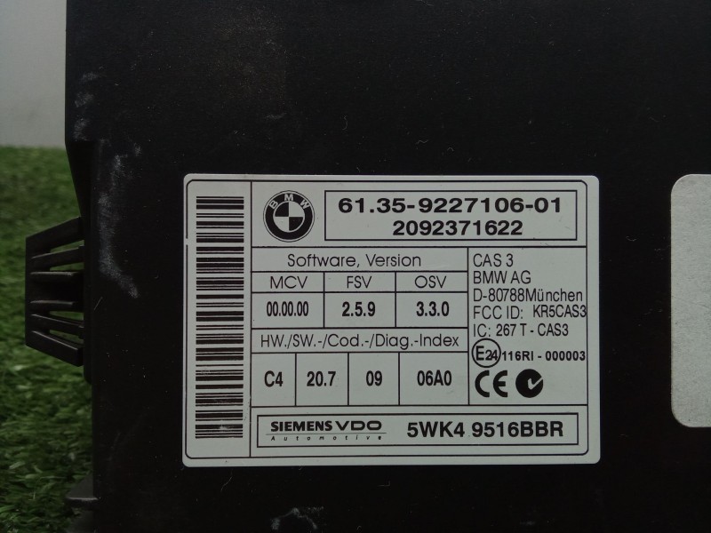 Recambio de modulo electronico para bmw x6 (e71, e72) xdrive 35 d referencia OEM IAM 61359227106  SIEMESNS VDO