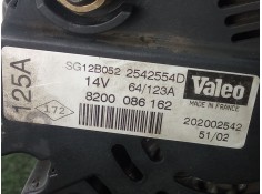 Recambio de alternador para nissan primera (p12) 1.9 dci referencia OEM IAM 8200086162 125.AH - 7.CANALES POLEA.FIJA - VALEO 2