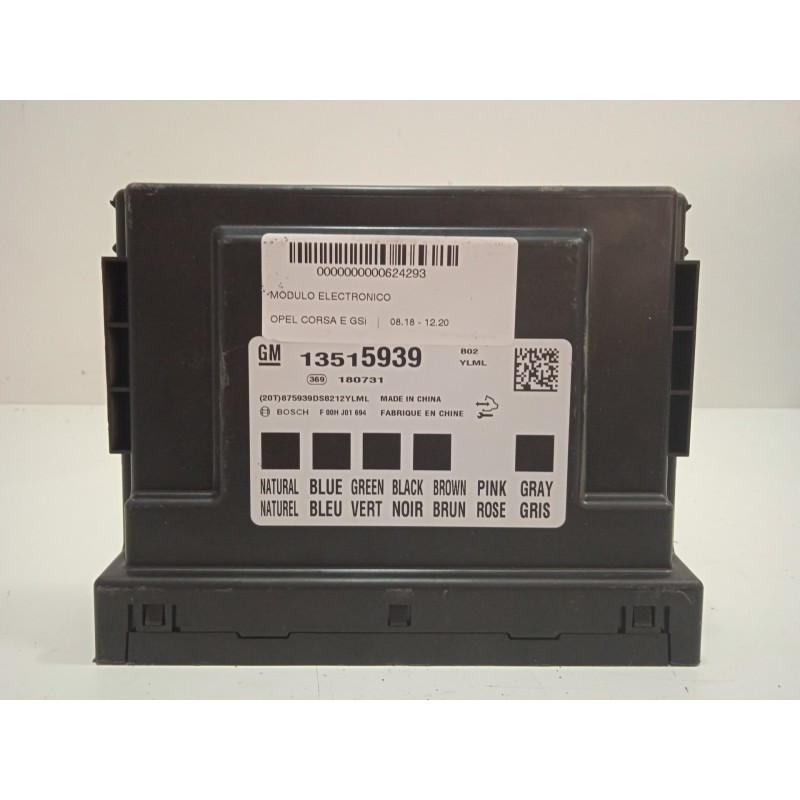 Recambio de modulo electronico para opel corsa e gsi referencia OEM IAM 13515939-F00HJ01694  