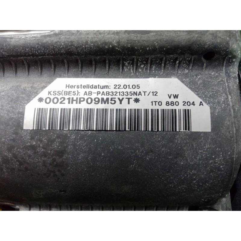 Recambio de airbag delantero derecho para volkswagen touran (1t1) 1.9 tdi referencia OEM IAM 1T0880204A  