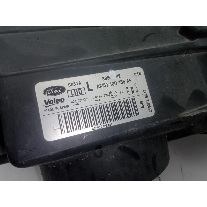 Recambio de faro izquierdo para ford c-max 2.0 tdci cat referencia OEM IAM AM5113D155AE XENON 