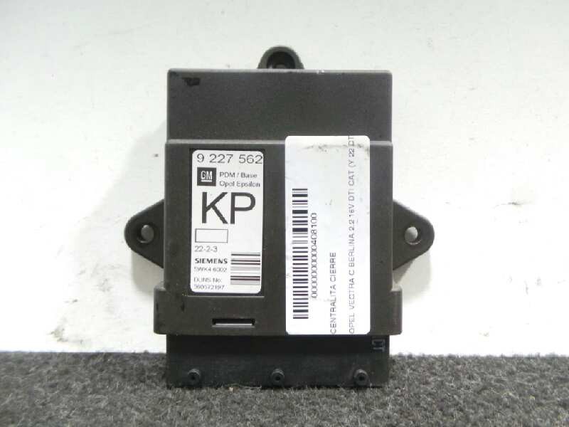 Recambio de centralita cierre para opel vectra c berlina 2.2 16v dti cat (y 22 dtr / l50) referencia OEM IAM 9227562-5WK46002 SI