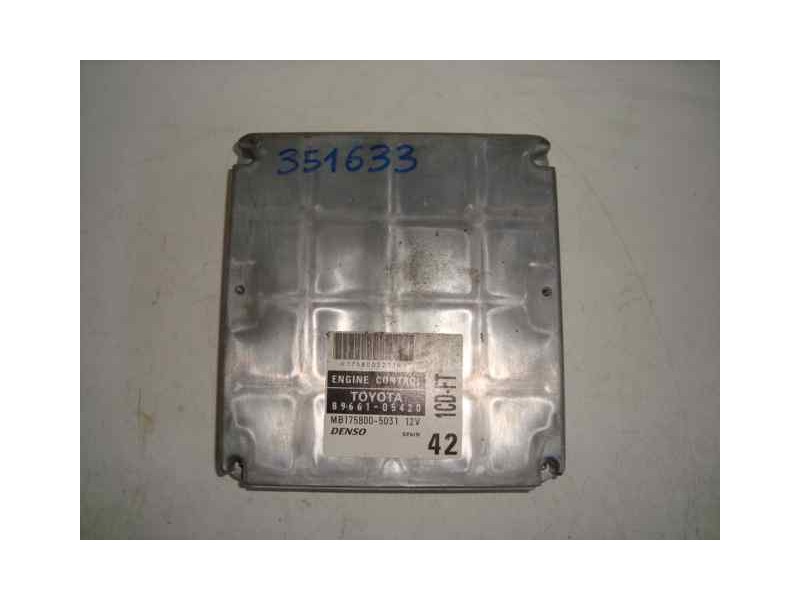 Recambio de centralita motor uce para toyota avensis berlina (t 22) 2.0 d4-d luna (5-ptas.) referencia OEM IAM 8966105420-MB1758