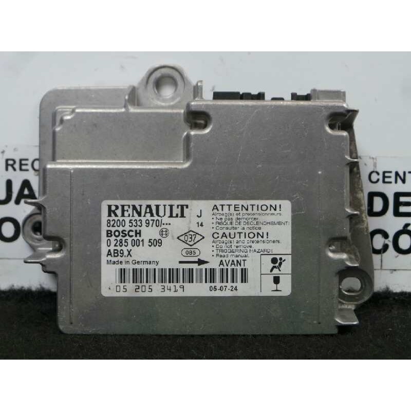 Recambio de centralita airbag para renault modus 1.5 dci diesel referencia OEM IAM 0285001509-8200533970 BOSCH 