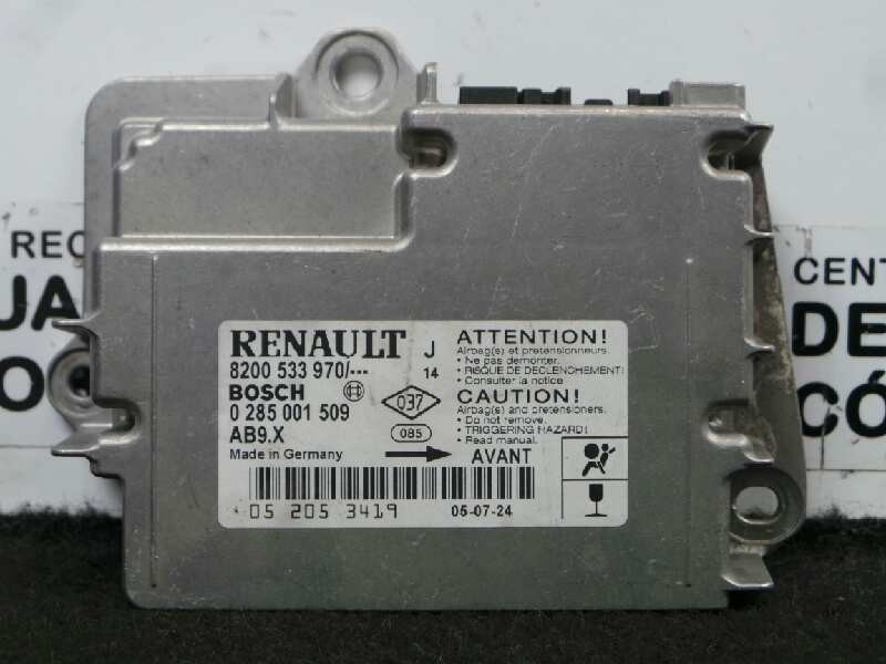 Recambio de centralita airbag para renault modus 1.5 dci diesel referencia OEM IAM 0285001509-8200533970 BOSCH 