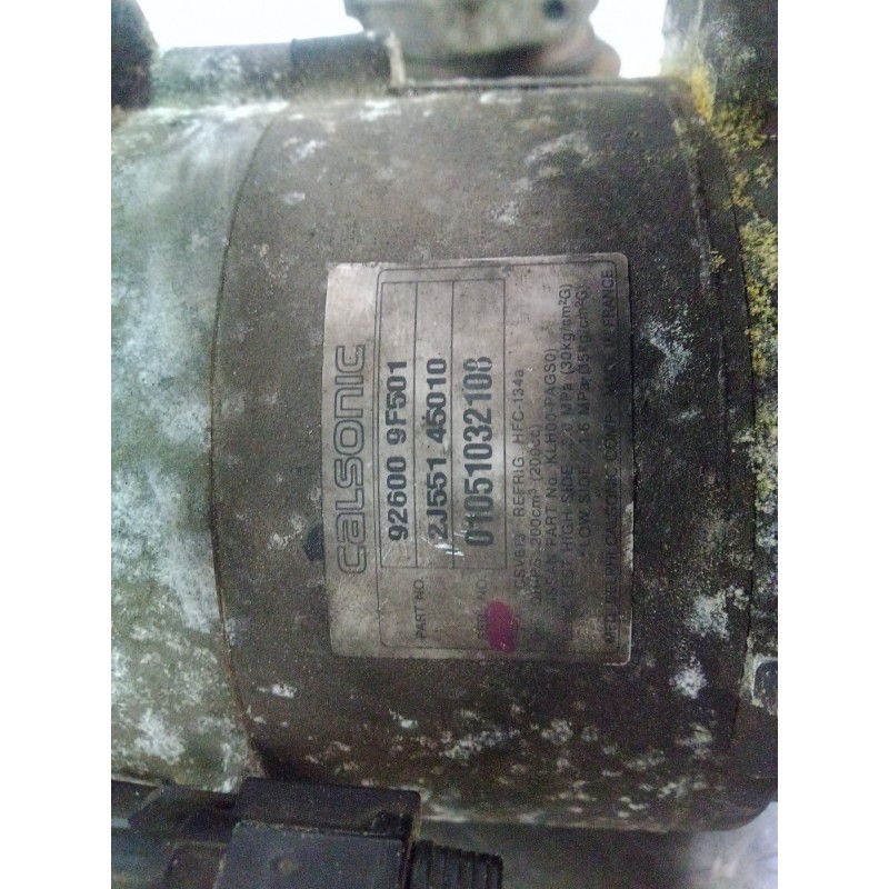 Recambio de compresor aire acondicionado para nissan primera berlina (p11) referencia OEM IAM 926009F501-2J55145010-01051032108 