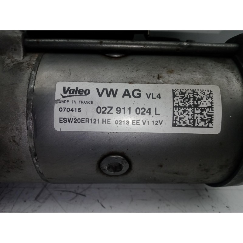 Recambio de motor arranque para seat leon (5f1) 1.6 tdi referencia OEM IAM 02Z911024L VALEO 