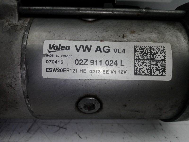 Recambio de motor arranque para seat leon (5f1) 1.6 tdi referencia OEM IAM 02Z911024L VALEO 