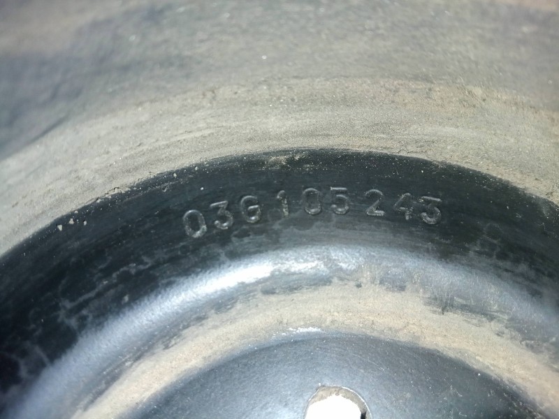 Recambio de polea cigueñal para seat altea (5p1) 1.9 tdi referencia OEM IAM 03G105243  DIAMETRO: 143 MM