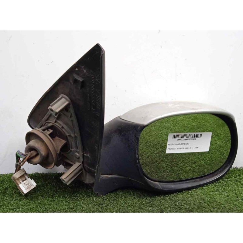 Recambio de retrovisor derecho para peugeot 206 berlina 1.6 referencia OEM IAM SINREFERENCIA ELECTRICO - 7.PINES GRIS