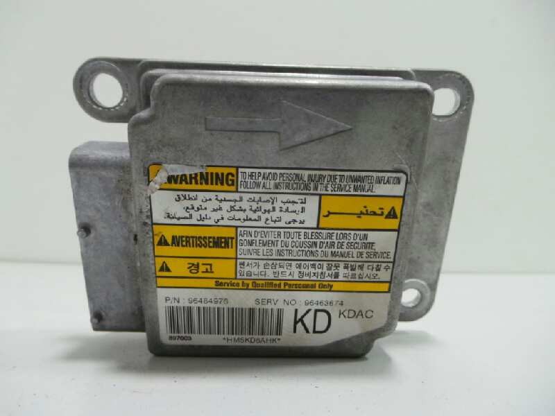Recambio de centralita airbag para chevrolet matiz 1.0 cat referencia OEM IAM 96484976-96463674-897003-HM5KD6AHK  