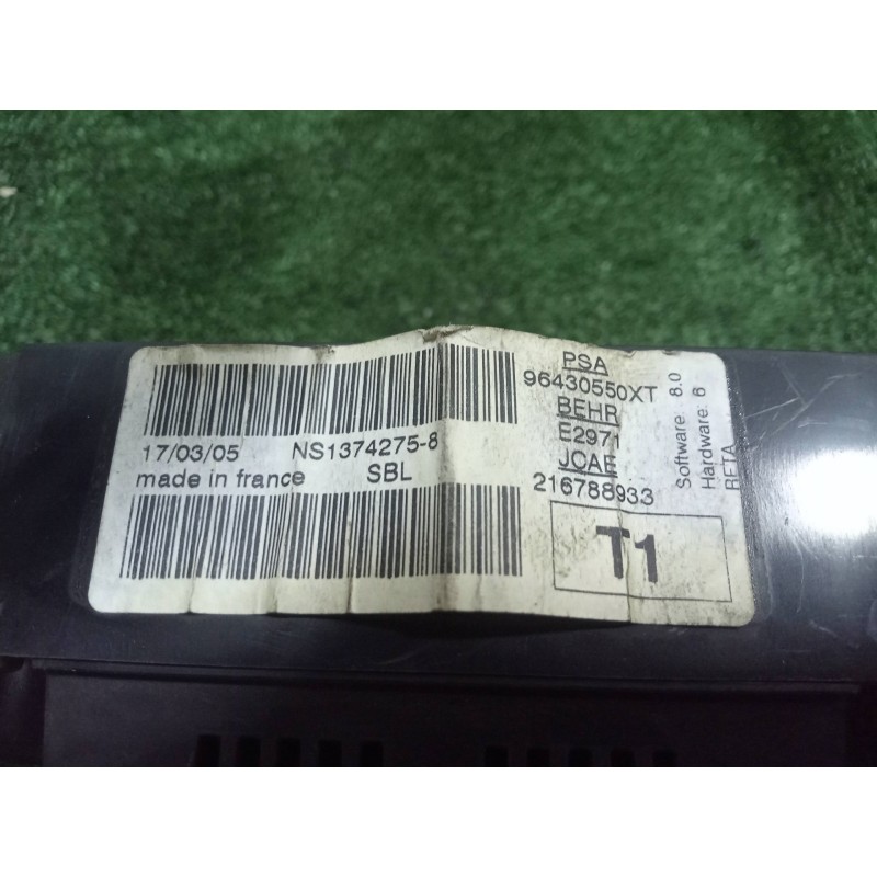 Recambio de mando climatizador para peugeot 206 sw 1.4 hdi referencia OEM IAM 96430550XT-216788933  