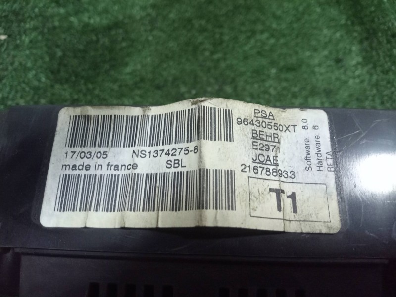 Recambio de mando climatizador para peugeot 206 sw 1.4 hdi referencia OEM IAM 96430550XT-216788933  