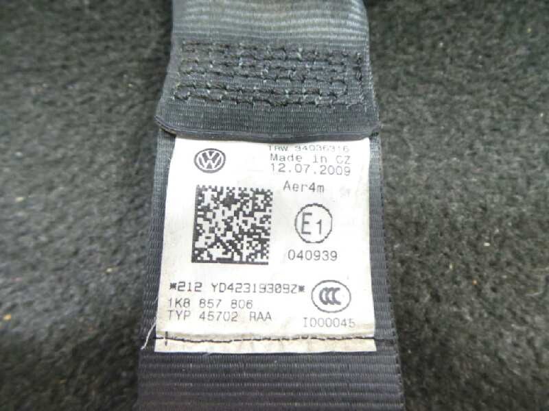 Recambio de cinturon seguridad trasero derecho para volkswagen scirocco (137) 1.4 16v tsi referencia OEM IAM 1K8857806  