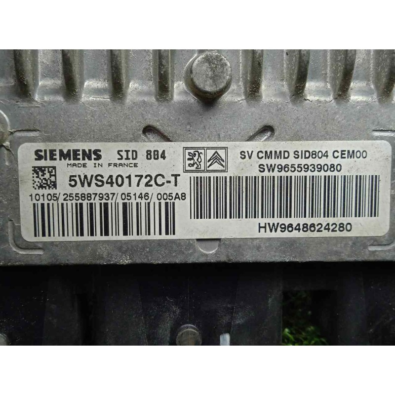 Recambio de centralita motor uce para citroën c3 pluriel 1.4 hdi referencia OEM IAM 5WS40172CT-9655939080-9648624280 SID804 SIEM