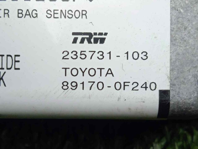 Recambio de centralita airbag para toyota corolla verso (r1) 2.0 turbodiesel cat referencia OEM IAM 235731103-891700F240 CON.TAR