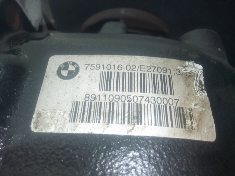Recambio de diferencial trasero para bmw serie 3 berlina (e90) 2.0 turbodiesel cat referencia OEM IAM 7591016-759101602  RELACIO