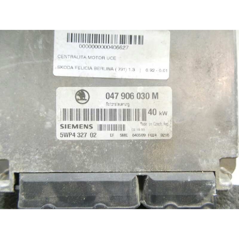 Recambio de centralita motor uce para skoda felicia berlina ( 791) 1.3 referencia OEM IAM 047906030M-5WP432702 SIEMENS 