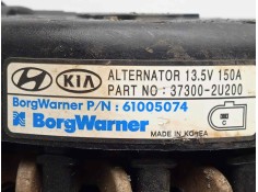 Recambio de alternador para kia sportage 1.6 crdi cat referencia OEM IAM 373002U200 150AH - BORGWARNER POLEA.EMBRAGUE - 6.CANALE 2