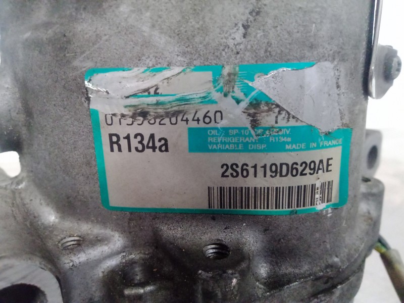 Recambio de compresor aire acondicionado para ford fiesta (cbk) 1.4 tdci cat referencia OEM IAM 1442F-2S6119D629AE SANDEN SD6V12