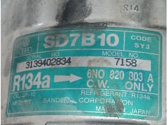 Recambio de compresor aire acondicionado para seat arosa (6h1) 1.4 referencia OEM IAM 7158-6N0820803A SANDEN SD7B10 2