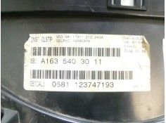 Recambio de cuadro instrumentos para mercedes-benz clase m (w163) 2.7 cdi 20v cat referencia OEM IAM A1635403011-0581123747193-1 2