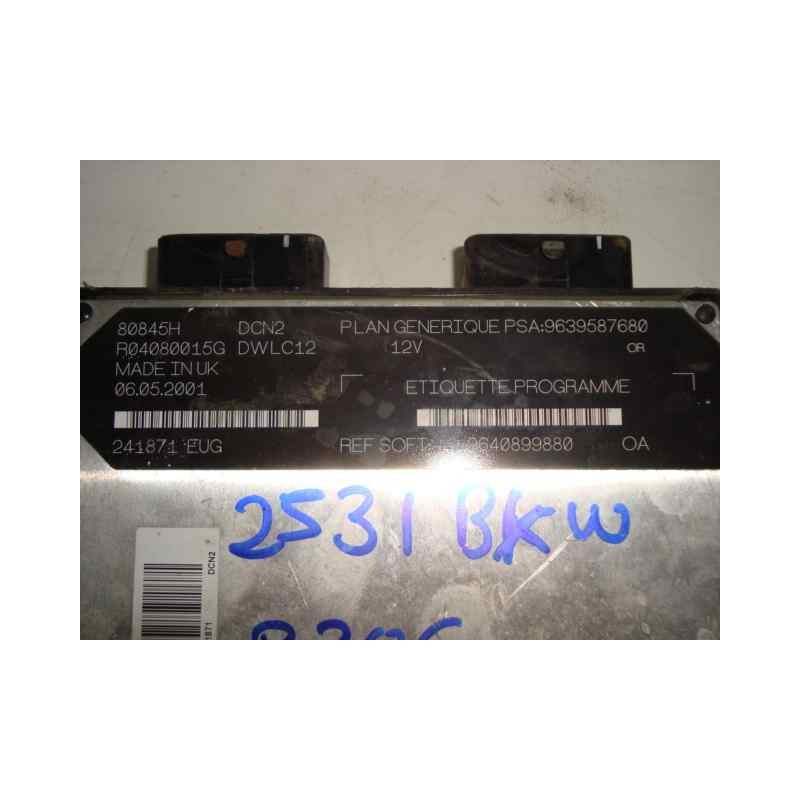 Recambio de centralita motor uce para peugeot 206 berlina 1.9 diesel referencia OEM IAM R04080015G-DWLC12-9639587680-9640899880 