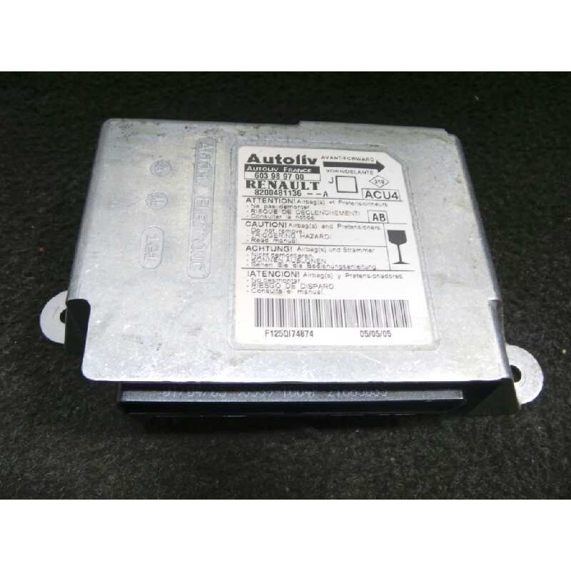 Recambio de centralita airbag para renault scenic ii 1.5 dci diesel referencia OEM IAM 8200481136A-603989700  AUTOLIV