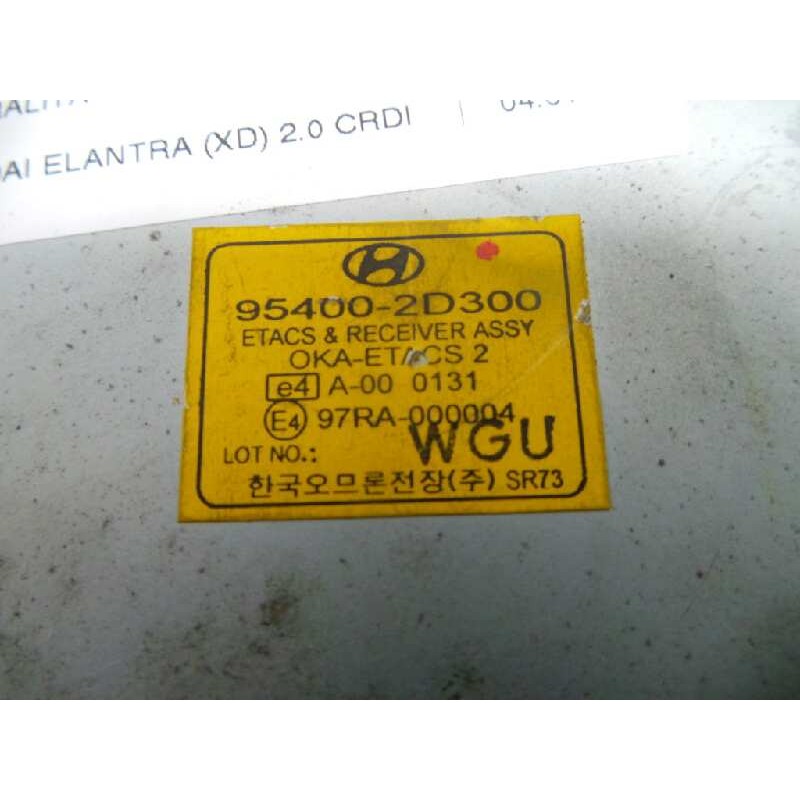 Recambio de centralita check control para hyundai elantra (xd) 2.0 crdi referencia OEM IAM 954002D300-97RA000004-954022D300  