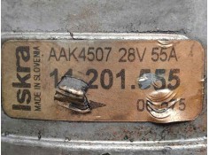 Recambio de alternador para iveco 79.14 - 5.9 cc diesel referencia OEM IAM 14201555 55AH - 28V - ISKRA POLEA.FIJA - 1.CANAL 2