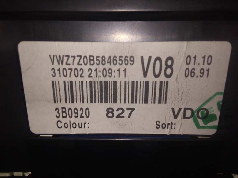 Recambio de cuadro instrumentos para volkswagen passat berlina (3b3) 2.3 v5 referencia OEM IAM 3B0920827-110080198001 VDO 