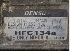 Recambio de compresor aire acondicionado para toyota avensis berlina (t 22) 2.0 turbodiesel cat referencia OEM IAM 4472203433 DE 2