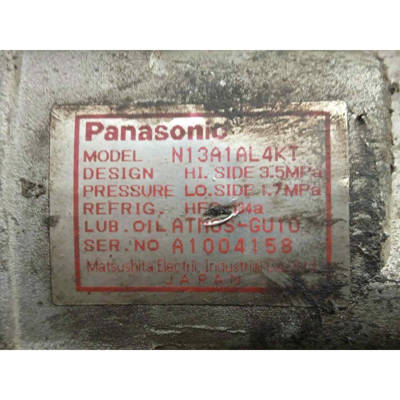 Recambio de compresor aire acondicionado para mazda xedos 6 (ca) referencia OEM IAM N13A1AL4KT PANASONIC - 4.CANALES 