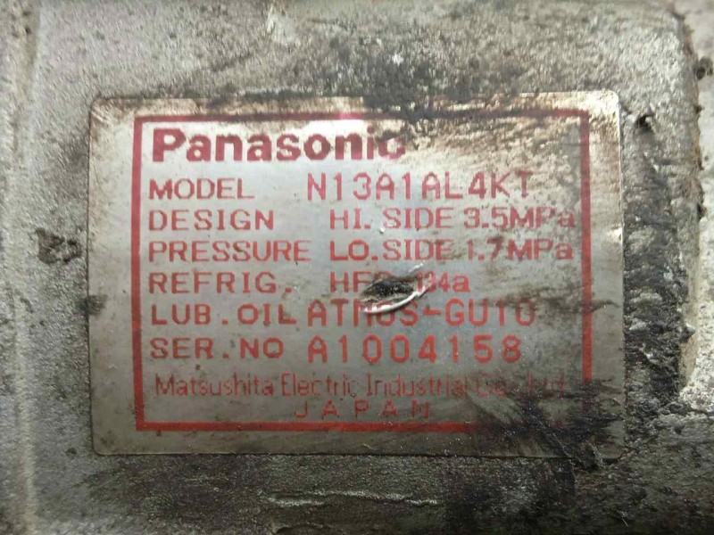 Recambio de compresor aire acondicionado para mazda xedos 6 (ca) referencia OEM IAM N13A1AL4KT PANASONIC - 4.CANALES 