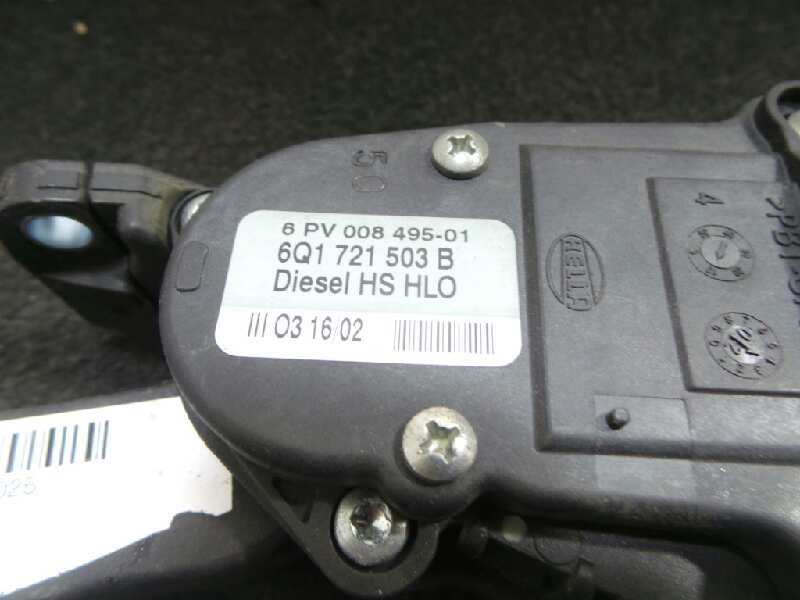 Recambio de potenciometro pedal para volkswagen polo (9n1) 1.4 tdi referencia OEM IAM 6Q1721503B-6PV00849501 HELLA 6 PINES