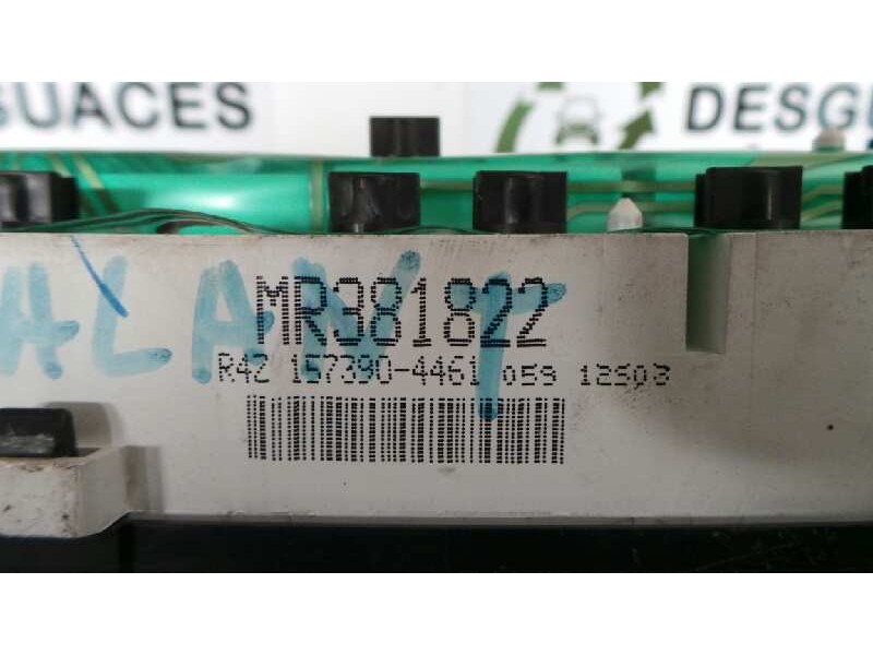Recambio de cuadro instrumentos para mitsubishi galant berlina (e50) referencia OEM IAM MR381822  