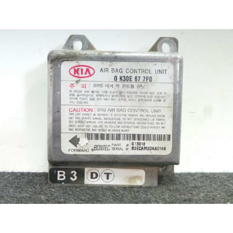 Recambio de centralita airbag para kia rio 1.3 cat referencia OEM IAM 0K30E677F0-G13018  MOBIS