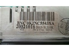 Recambio de cuadro instrumentos para kia shuma 1.5 cat referencia OEM IAM 20021016200-331310K-0K2NC5543XA   2