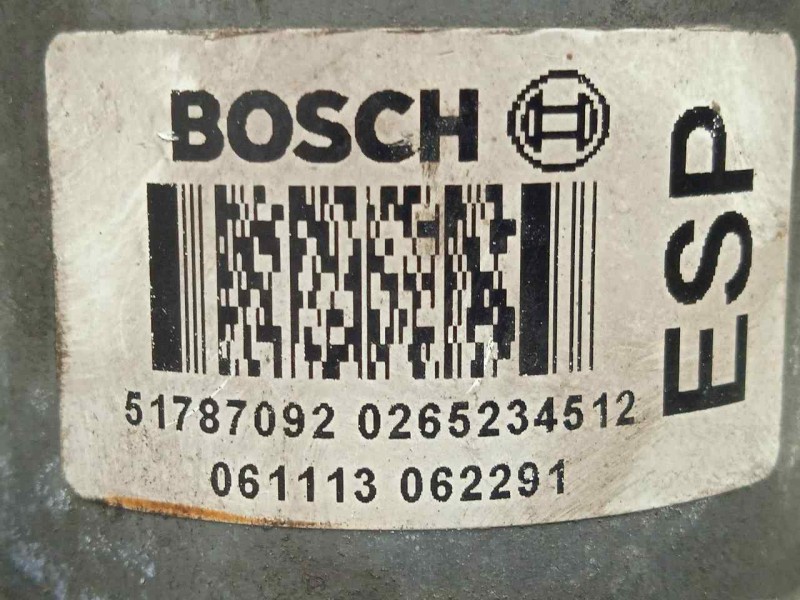 Recambio de abs para fiat grande punto (199) 1.4 referencia OEM IAM 0265950620-0265234512-51787092 BOSCH 