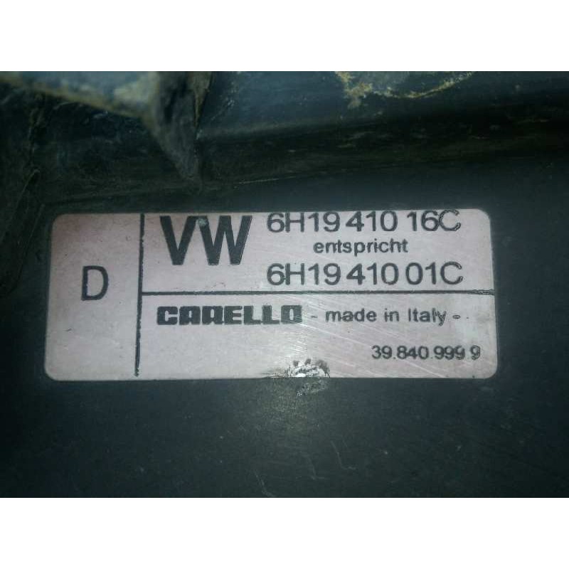 Recambio de faro derecho para seat arosa (6h1) 1.0 referencia OEM IAM 6H1941016C-6H1941001C 1.SERIE 