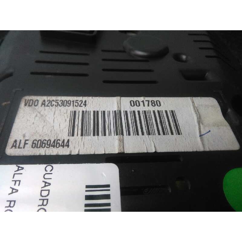 Recambio de cuadro instrumentos para alfa romeo 159 (140) 2.2 jts 16v cat referencia OEM IAM A2C53091524-60694644 VDO 