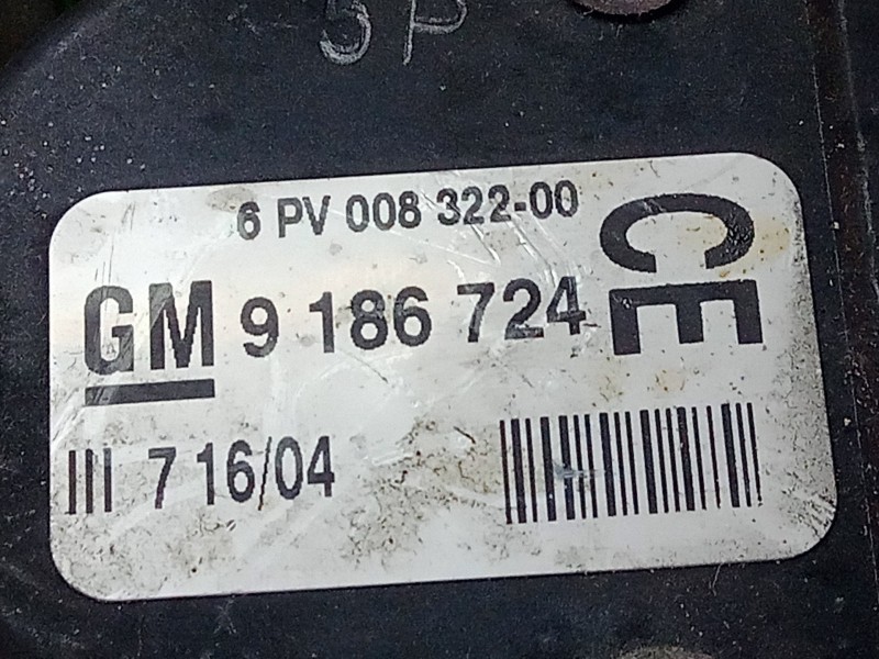 Recambio de pedal acelerador para opel vectra c berlina cosmo referencia OEM IAM GM9186724  