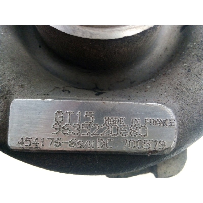 Recambio de turbocompresor para citroën xsara berlina 1.9 turbodiesel referencia OEM IAM 9635220680  