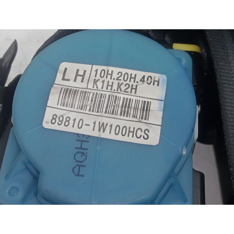 Recambio de cinturon seguridad trasero izquierdo para kia rio 1.2 cat referencia OEM IAM 898101W100HCS  