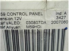 Recambio de mando calefaccion / aire acondicionado para citroën berlingo 1.6 16v hdi referencia OEM IAM 030807DA-M59HDI 96-08  2