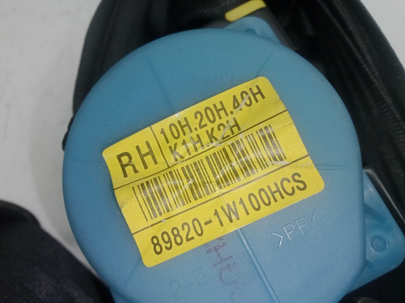 Recambio de cinturon seguridad trasero derecho para kia rio 1.2 cat referencia OEM IAM 898201W100HCS  